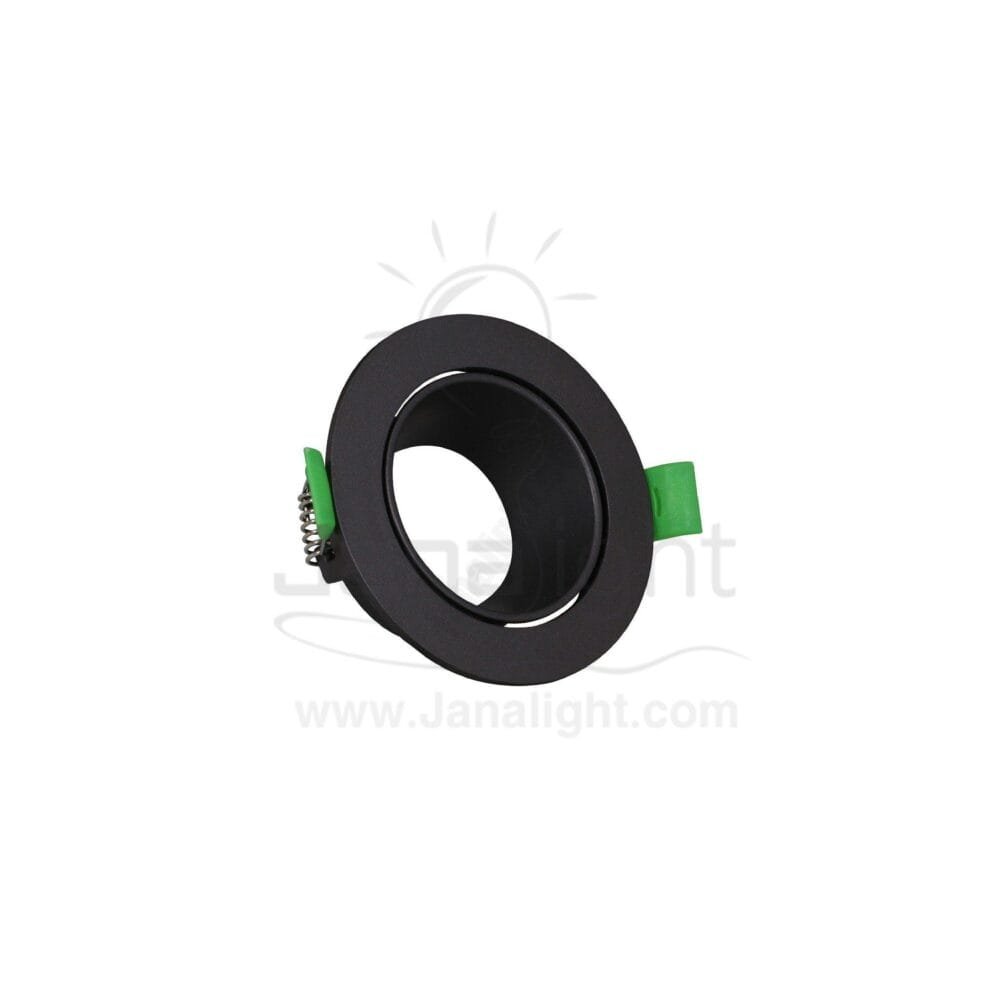 سبوت لايت فارغ متحرك مدور بلاستك رمادي جنى لايت JN402 single round grey Spotlight frame
